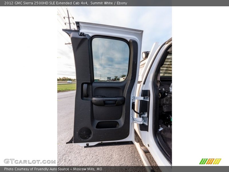 Summit White / Ebony 2012 GMC Sierra 2500HD SLE Extended Cab 4x4