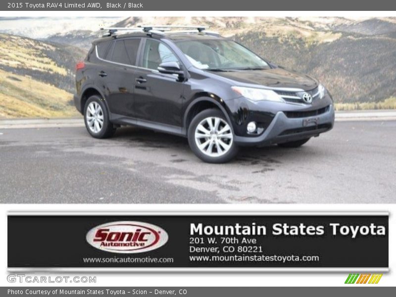 Black / Black 2015 Toyota RAV4 Limited AWD