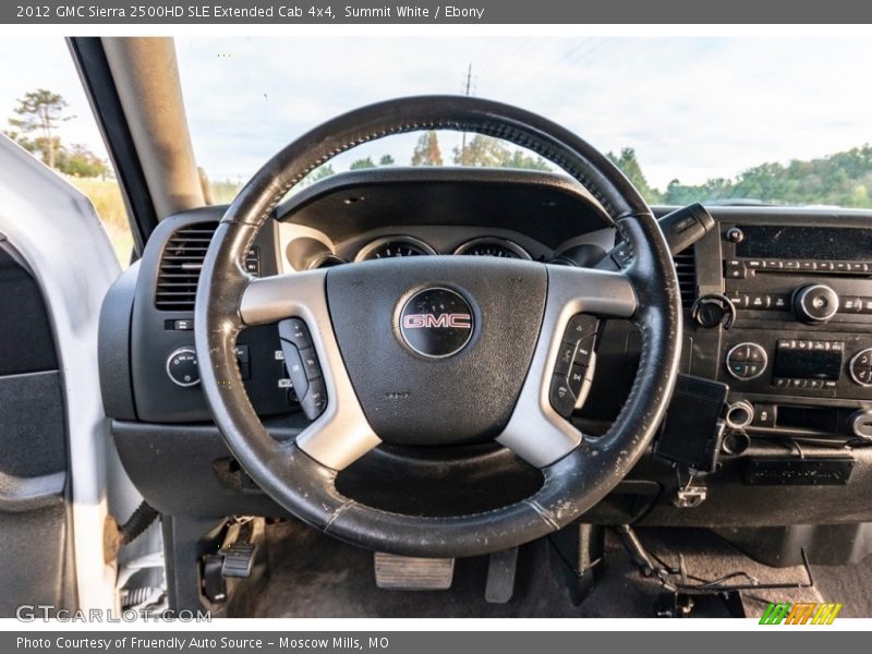 Summit White / Ebony 2012 GMC Sierra 2500HD SLE Extended Cab 4x4