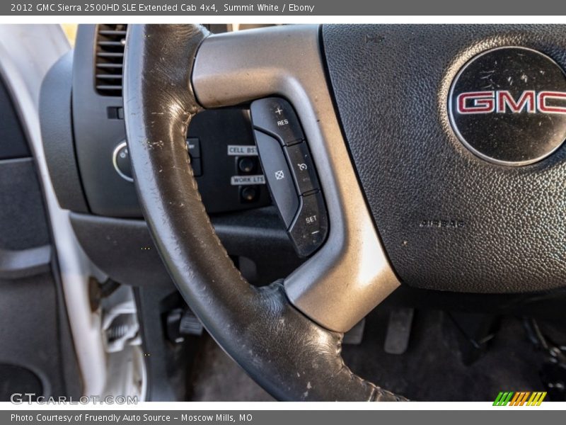 Summit White / Ebony 2012 GMC Sierra 2500HD SLE Extended Cab 4x4