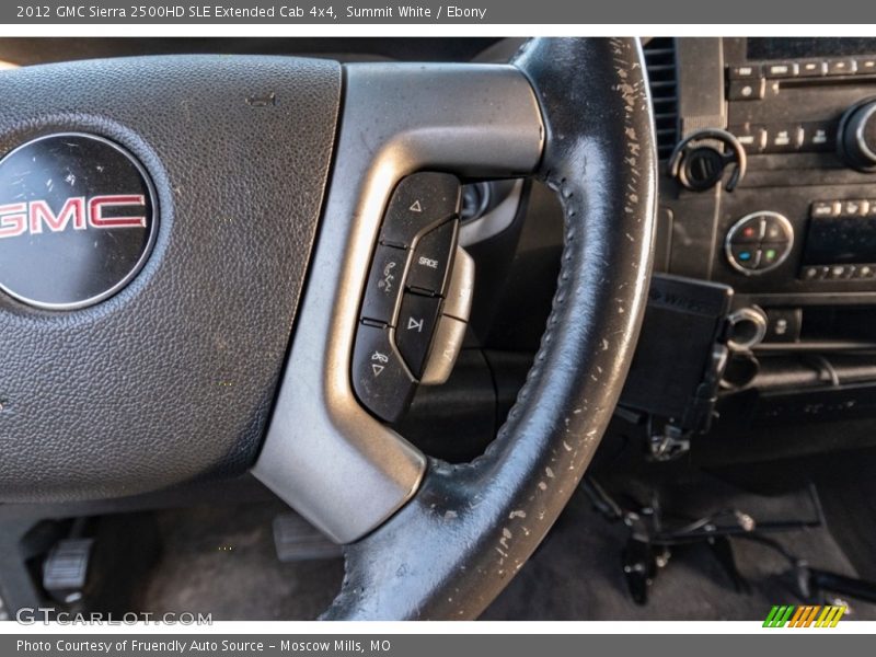 Summit White / Ebony 2012 GMC Sierra 2500HD SLE Extended Cab 4x4