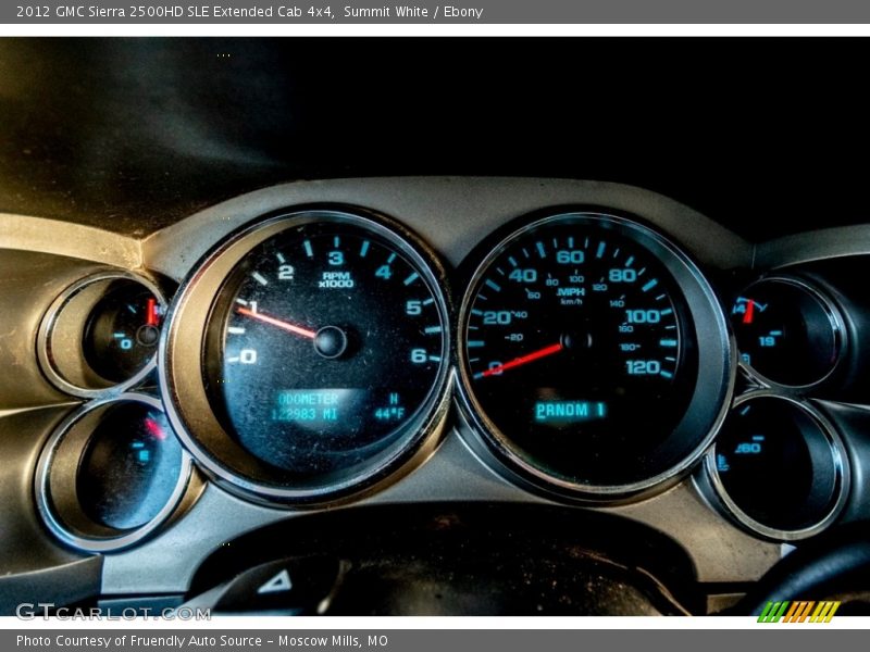 Summit White / Ebony 2012 GMC Sierra 2500HD SLE Extended Cab 4x4