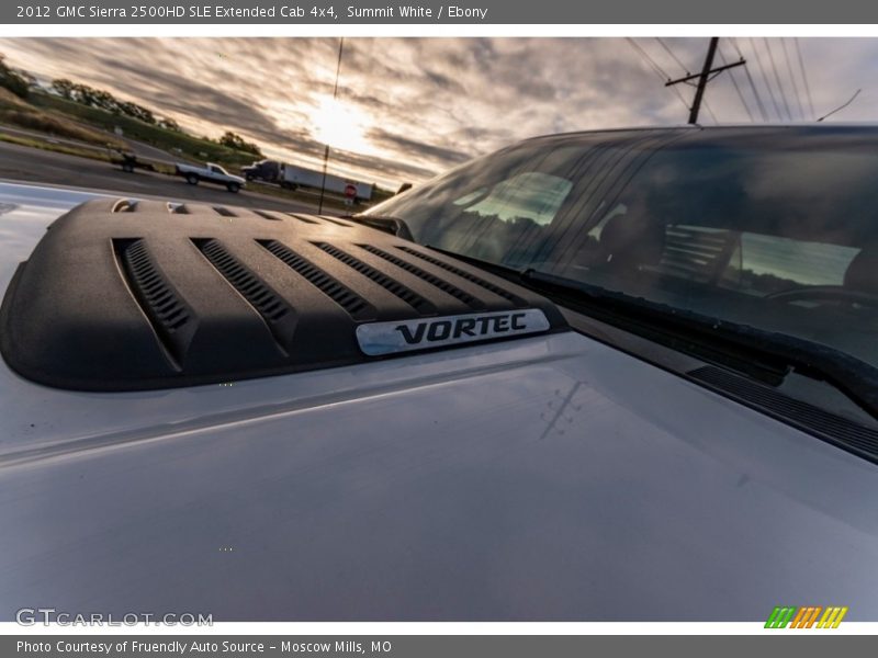 Summit White / Ebony 2012 GMC Sierra 2500HD SLE Extended Cab 4x4