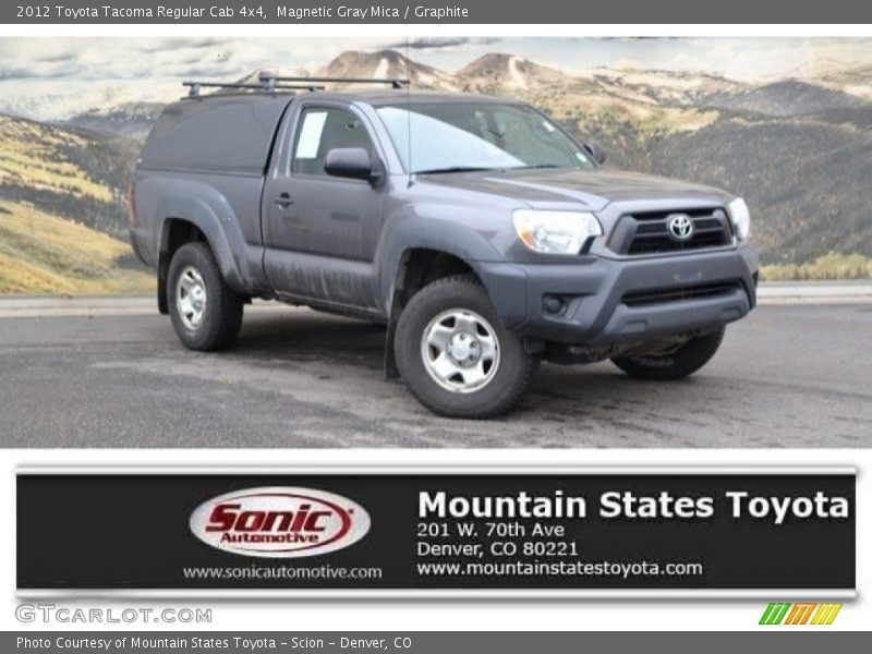 Magnetic Gray Mica / Graphite 2012 Toyota Tacoma Regular Cab 4x4