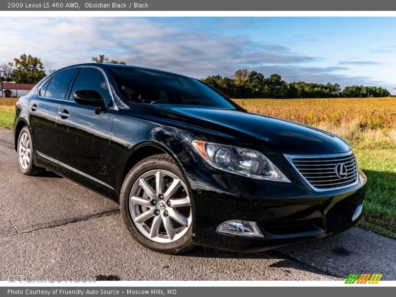 Obsidian Black / Black 2009 Lexus LS 460 AWD