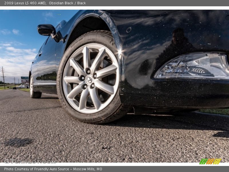 Obsidian Black / Black 2009 Lexus LS 460 AWD