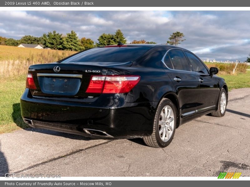 Obsidian Black / Black 2009 Lexus LS 460 AWD