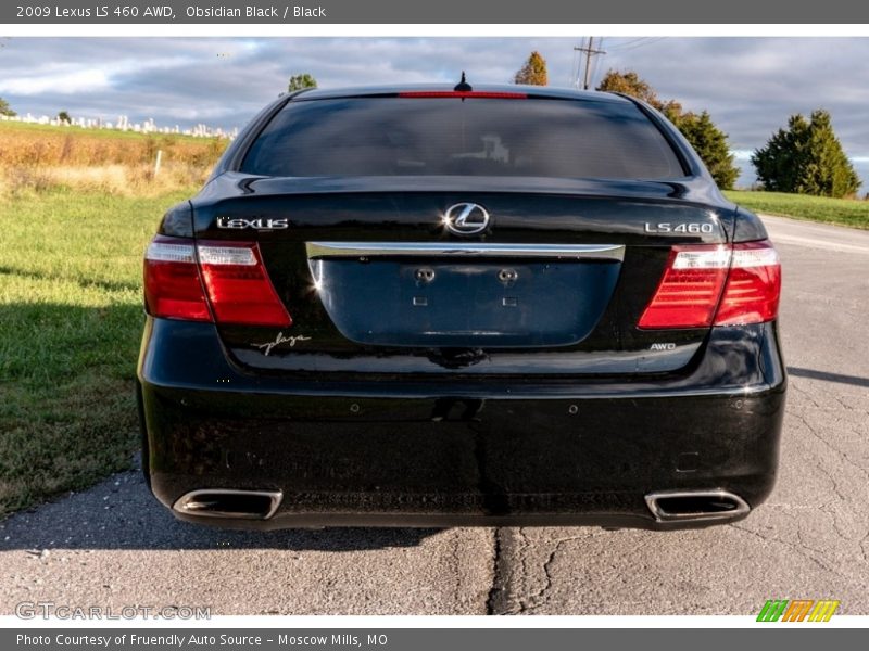 Obsidian Black / Black 2009 Lexus LS 460 AWD