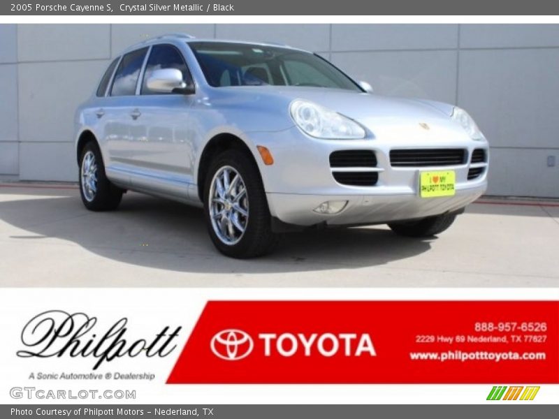 Crystal Silver Metallic / Black 2005 Porsche Cayenne S