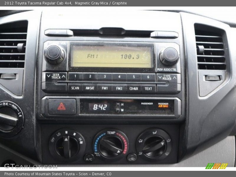 Magnetic Gray Mica / Graphite 2012 Toyota Tacoma Regular Cab 4x4