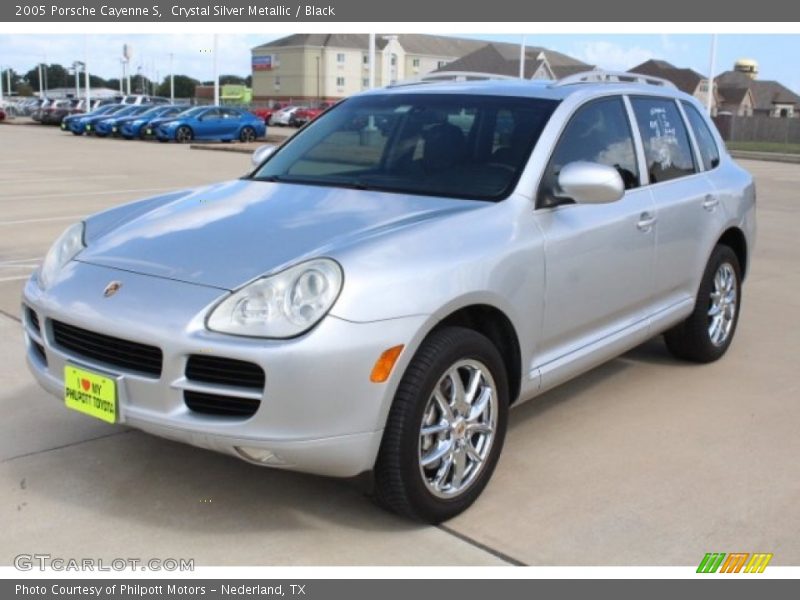 Crystal Silver Metallic / Black 2005 Porsche Cayenne S