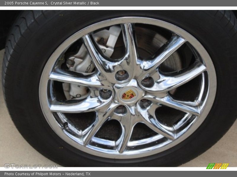 Crystal Silver Metallic / Black 2005 Porsche Cayenne S