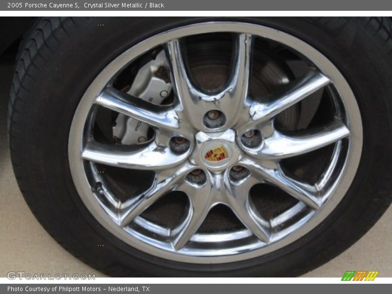 Crystal Silver Metallic / Black 2005 Porsche Cayenne S