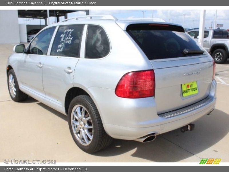 Crystal Silver Metallic / Black 2005 Porsche Cayenne S