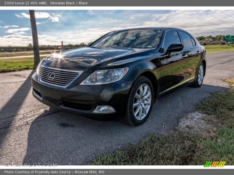 Obsidian Black / Black 2009 Lexus LS 460 AWD