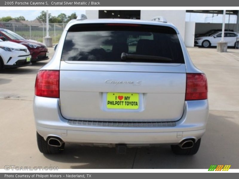 Crystal Silver Metallic / Black 2005 Porsche Cayenne S
