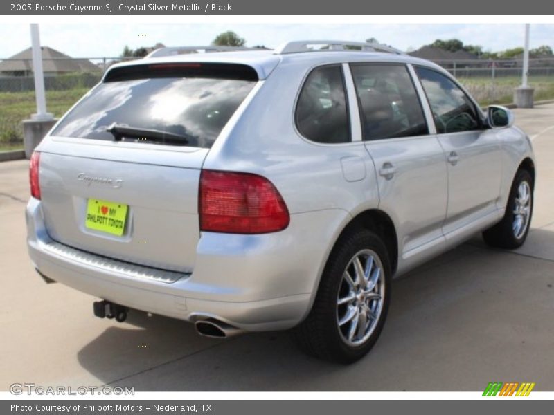 Crystal Silver Metallic / Black 2005 Porsche Cayenne S