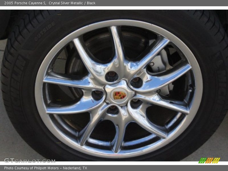Crystal Silver Metallic / Black 2005 Porsche Cayenne S