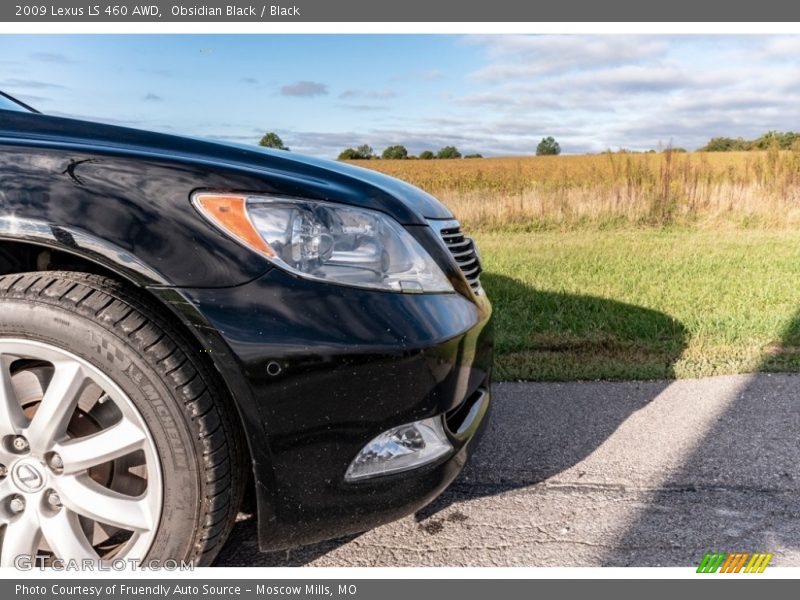 Obsidian Black / Black 2009 Lexus LS 460 AWD