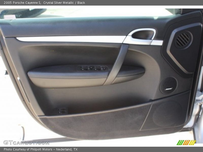 Crystal Silver Metallic / Black 2005 Porsche Cayenne S