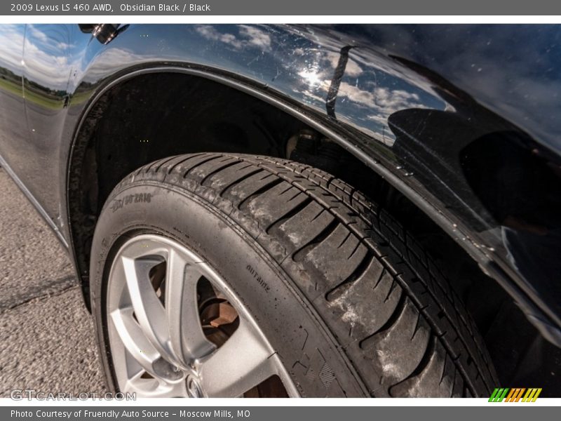 Obsidian Black / Black 2009 Lexus LS 460 AWD