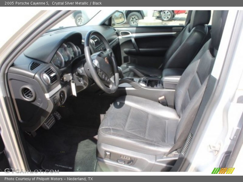 Crystal Silver Metallic / Black 2005 Porsche Cayenne S