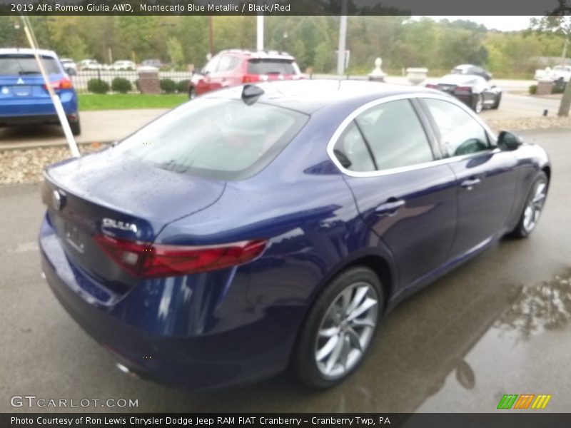 Montecarlo Blue Metallic / Black/Red 2019 Alfa Romeo Giulia AWD