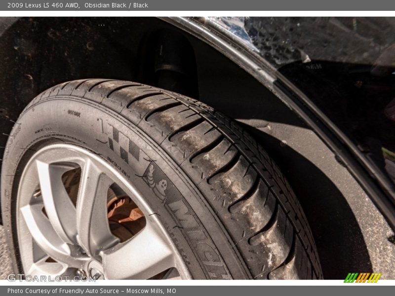 Obsidian Black / Black 2009 Lexus LS 460 AWD