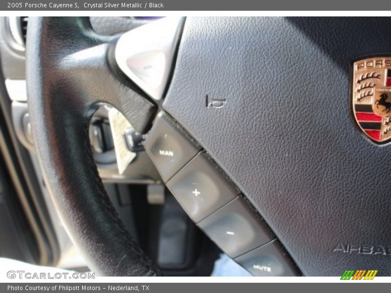 Crystal Silver Metallic / Black 2005 Porsche Cayenne S