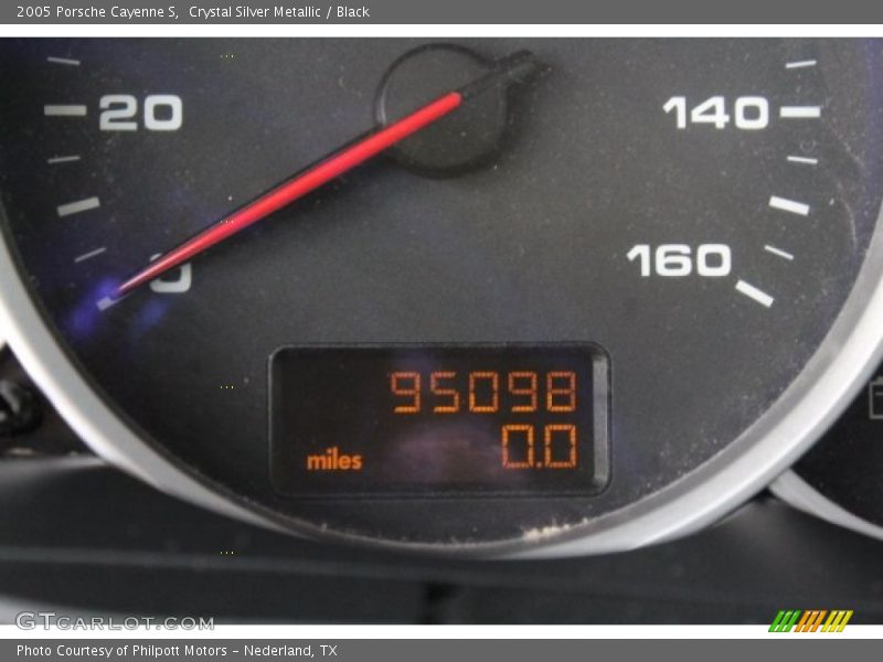 Crystal Silver Metallic / Black 2005 Porsche Cayenne S