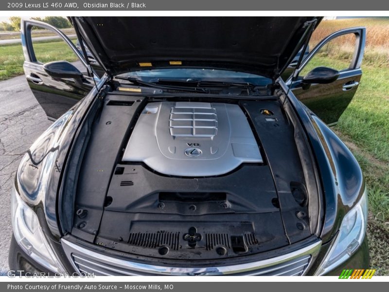 Obsidian Black / Black 2009 Lexus LS 460 AWD