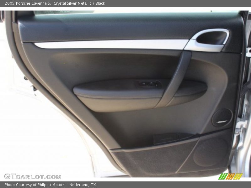 Crystal Silver Metallic / Black 2005 Porsche Cayenne S