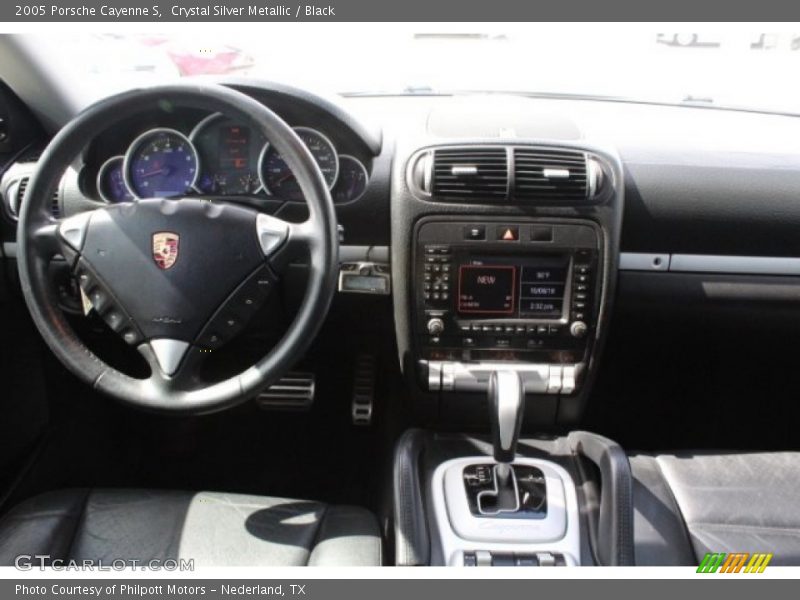 Crystal Silver Metallic / Black 2005 Porsche Cayenne S