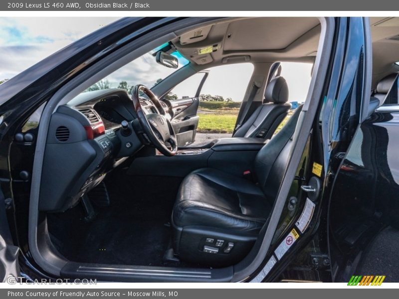 Obsidian Black / Black 2009 Lexus LS 460 AWD