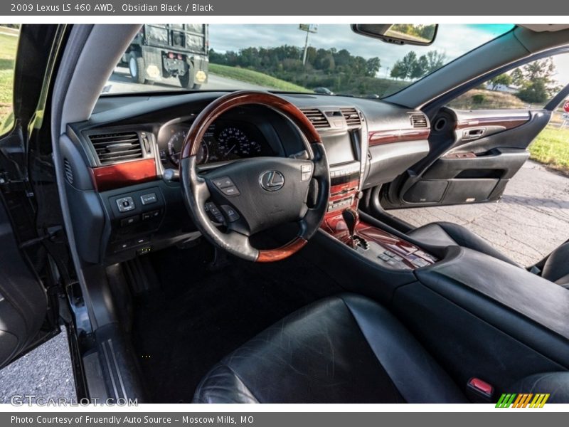 Obsidian Black / Black 2009 Lexus LS 460 AWD