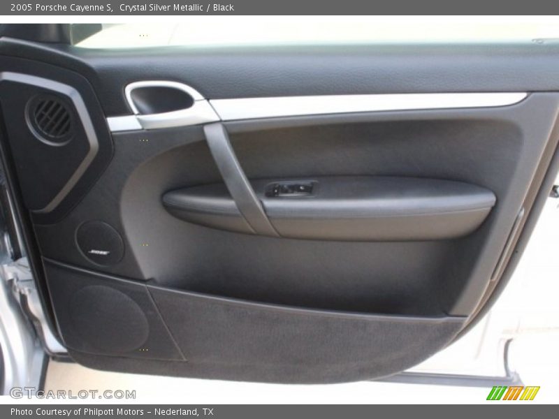 Crystal Silver Metallic / Black 2005 Porsche Cayenne S