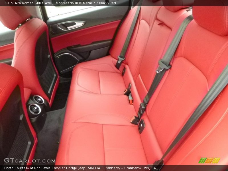Rear Seat of 2019 Giulia AWD