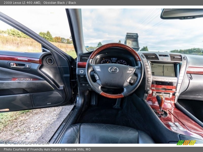 Obsidian Black / Black 2009 Lexus LS 460 AWD