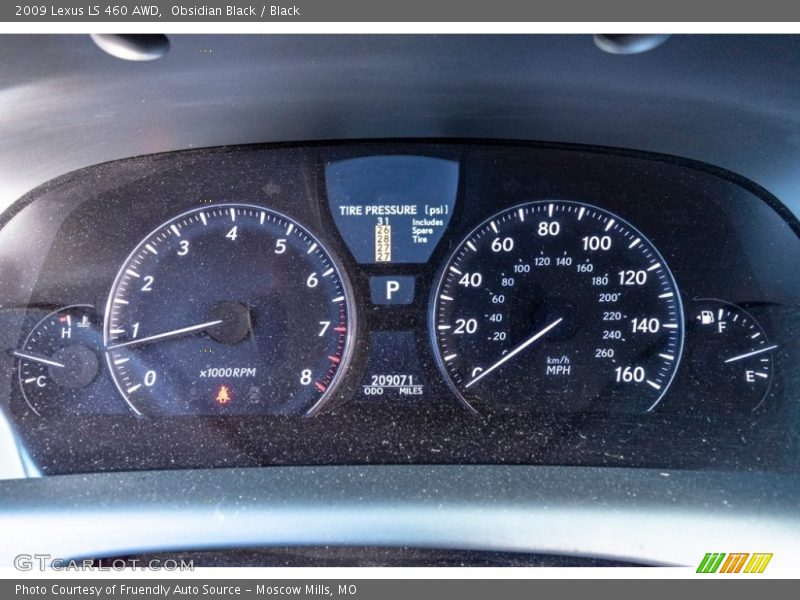 Obsidian Black / Black 2009 Lexus LS 460 AWD