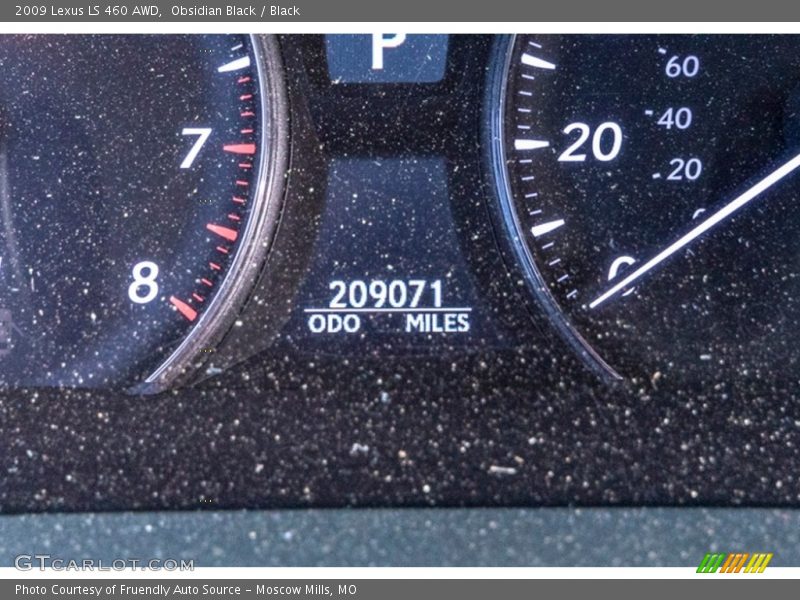 Obsidian Black / Black 2009 Lexus LS 460 AWD
