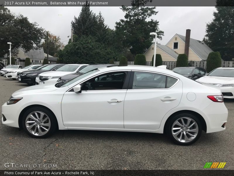 Bellanova White Pearl / Parchment 2017 Acura ILX Premium