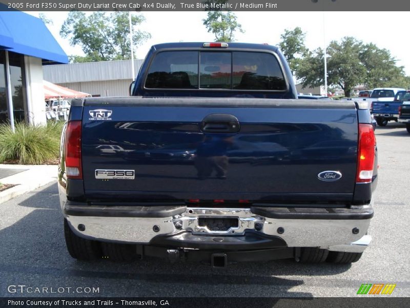 True Blue Metallic / Medium Flint 2005 Ford F350 Super Duty Lariat Crew Cab 4x4 Dually