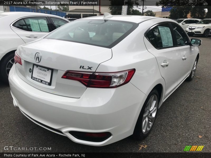 Bellanova White Pearl / Parchment 2017 Acura ILX Premium
