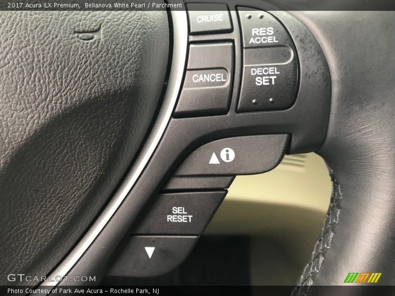 Bellanova White Pearl / Parchment 2017 Acura ILX Premium