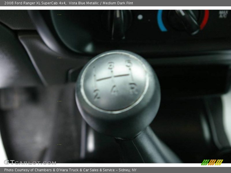 Vista Blue Metallic / Medium Dark Flint 2008 Ford Ranger XL SuperCab 4x4