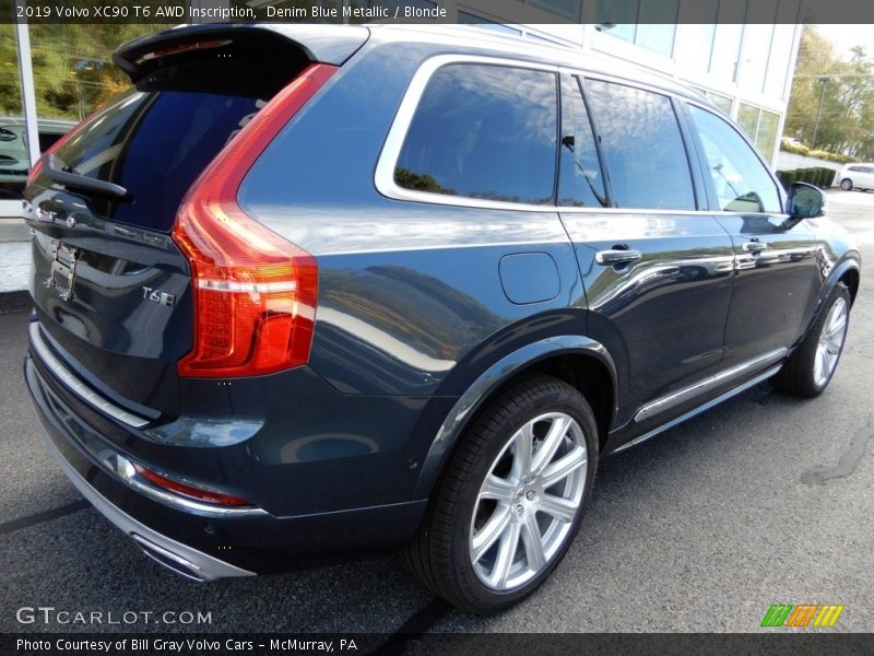 Denim Blue Metallic / Blonde 2019 Volvo XC90 T6 AWD Inscription