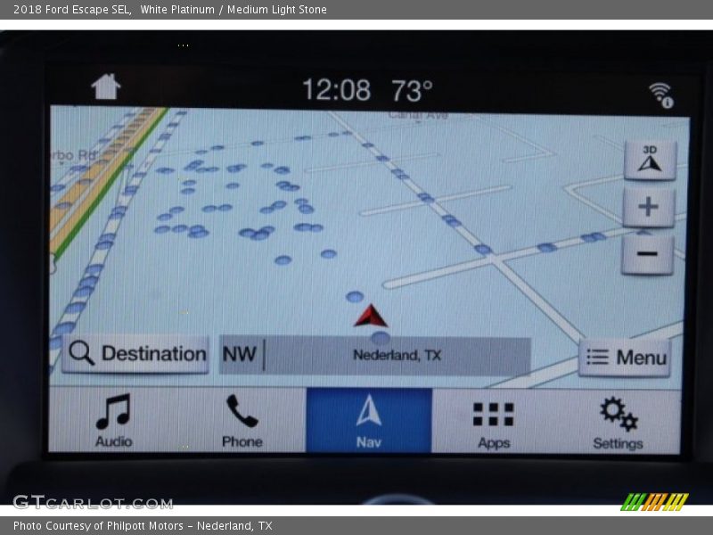 White Platinum / Medium Light Stone 2018 Ford Escape SEL