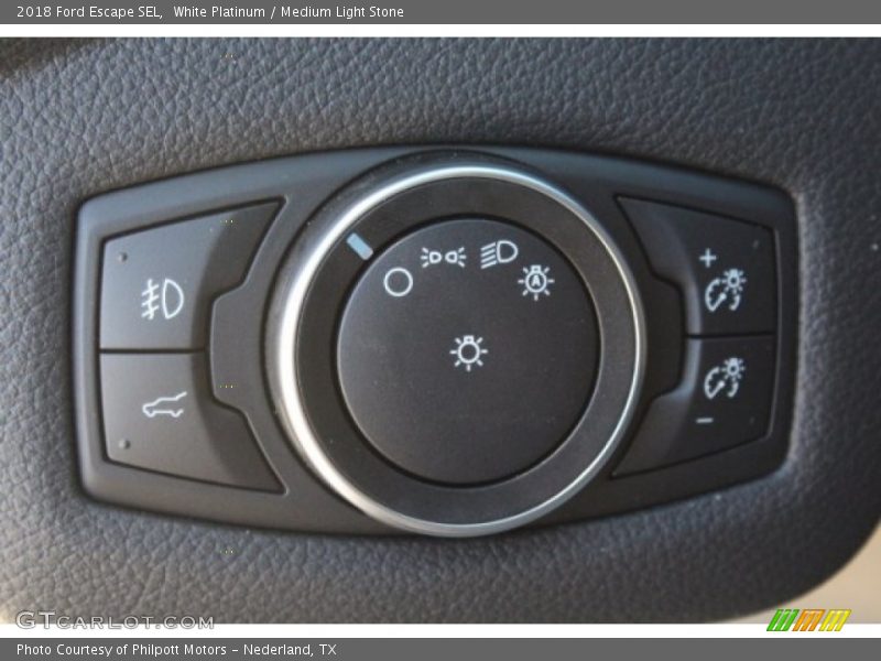 White Platinum / Medium Light Stone 2018 Ford Escape SEL