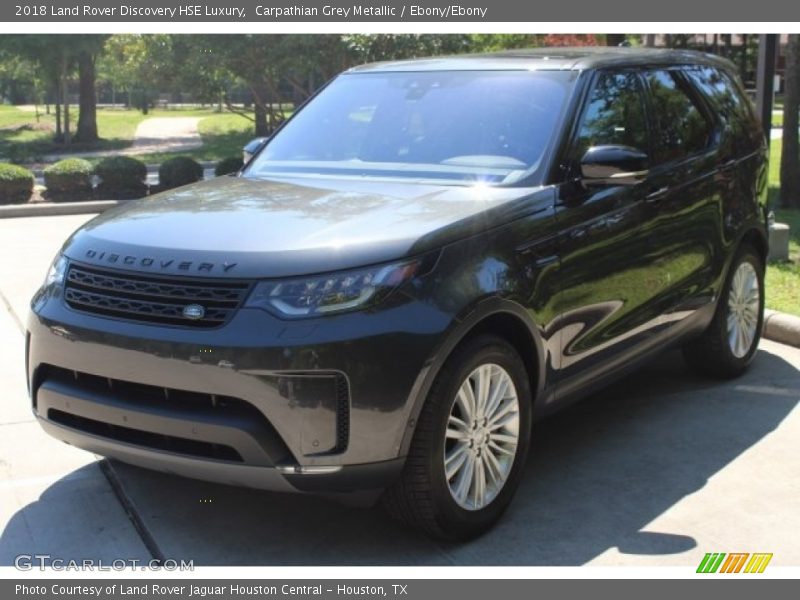 Carpathian Grey Metallic / Ebony/Ebony 2018 Land Rover Discovery HSE Luxury