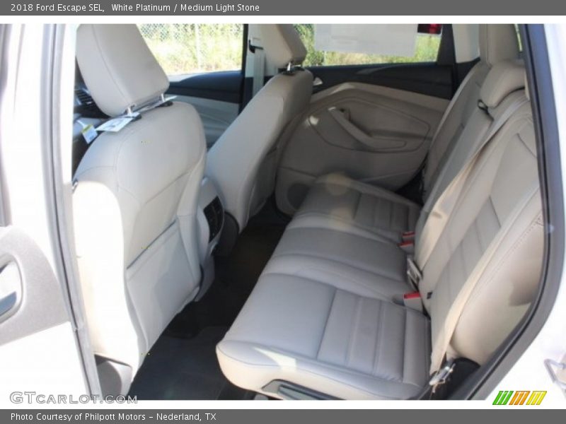 White Platinum / Medium Light Stone 2018 Ford Escape SEL